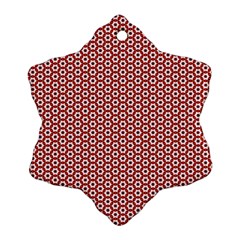 Pattern Star Backround Ornament (snowflake)