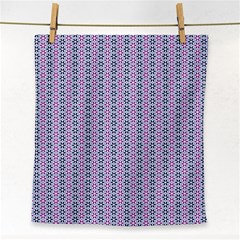 Pattern Star Flower Backround Face Towel