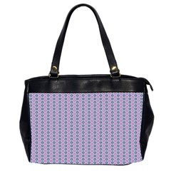 Pattern Star Flower Backround Oversize Office Handbag (2 Sides)