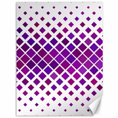 Pattern Square Purple Horizontal Canvas 36  X 48 