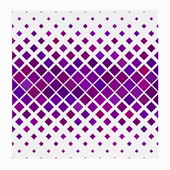 Pattern Square Purple Horizontal Medium Glasses Cloth (2 Sides) by HermanTelo