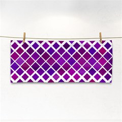 Pattern Square Purple Horizontal Hand Towel