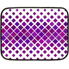 Pattern Square Purple Horizontal Double Sided Fleece Blanket (mini)  by HermanTelo