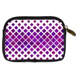 Pattern Square Purple Horizontal Digital Camera Leather Case Back