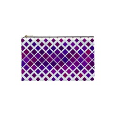 Pattern Square Purple Horizontal Cosmetic Bag (small) by HermanTelo