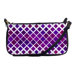 Pattern Square Purple Horizontal Shoulder Clutch Bag by HermanTelo