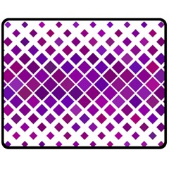 Pattern Square Purple Horizontal Fleece Blanket (medium) 