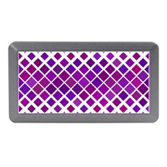 Pattern Square Purple Horizontal Memory Card Reader (mini)