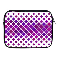 Pattern Square Purple Horizontal Apple Ipad 2/3/4 Zipper Cases