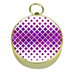 Pattern Square Purple Horizontal Gold Compasses