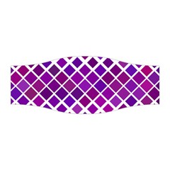 Pattern Square Purple Horizontal Stretchable Headband