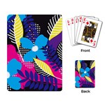 Pattern Leaf Polka Leaves Playing Cards Single Design Back