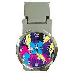 Pattern Leaf Polka Leaves Money Clip Watches