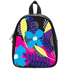 Pattern Leaf Polka Leaves School Bag (small)