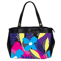 Pattern Leaf Polka Leaves Oversize Office Handbag (2 Sides)