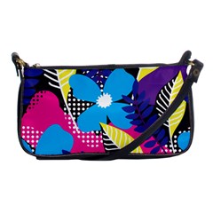 Pattern Leaf Polka Leaves Shoulder Clutch Bag