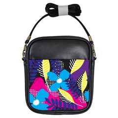 Pattern Leaf Polka Leaves Girls Sling Bag