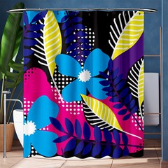 Pattern Leaf Polka Leaves Shower Curtain 60  X 72  (medium) 