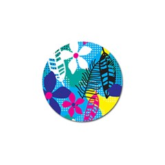 Pattern Leaf Polka Flower Golf Ball Marker (4 Pack)