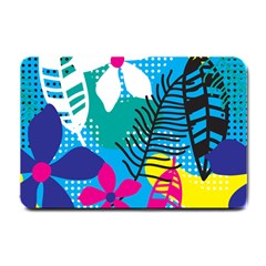 Pattern Leaf Polka Flower Small Doormat 