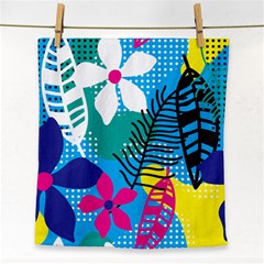 Pattern Leaf Polka Flower Face Towel