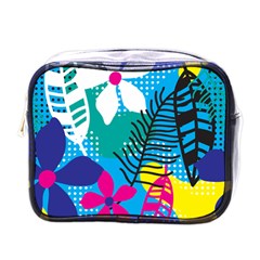 Pattern Leaf Polka Flower Mini Toiletries Bag (one Side)