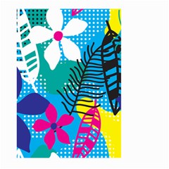 Pattern Leaf Polka Flower Large Garden Flag (two Sides)