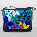 Pattern Leaf Polka Flower Messenger Bag Front