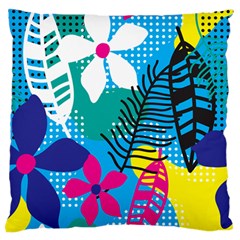 Pattern Leaf Polka Flower Standard Flano Cushion Case (one Side)