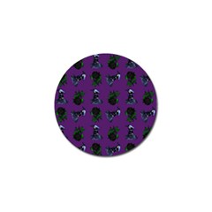 Gothic Girl Rose Purple Pattern Golf Ball Marker by snowwhitegirl