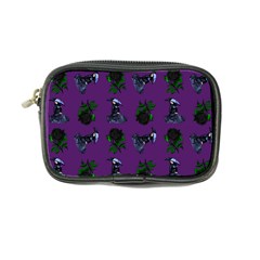 Gothic Girl Rose Purple Pattern Coin Purse by snowwhitegirl