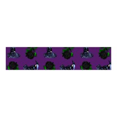 Gothic Girl Rose Purple Pattern Velvet Scrunchie by snowwhitegirl