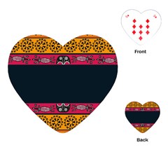 Pattern Ornaments Africa Safari Playing Cards (heart)