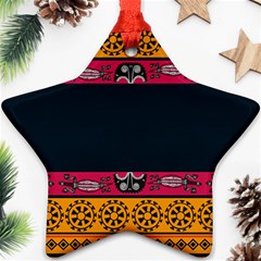 Pattern Ornaments Africa Safari Star Ornament (two Sides)