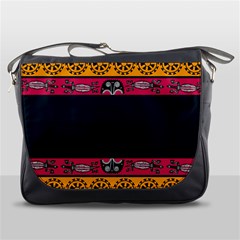 Pattern Ornaments Africa Safari Messenger Bag by HermanTelo