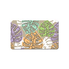 Pattern Leaves Banana Rainbow Magnet (name Card)