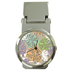 Pattern Leaves Banana Rainbow Money Clip Watches