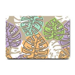 Pattern Leaves Banana Rainbow Small Doormat 