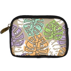 Pattern Leaves Banana Rainbow Digital Camera Leather Case