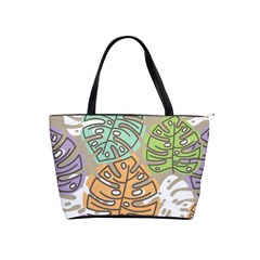 Pattern Leaves Banana Rainbow Classic Shoulder Handbag