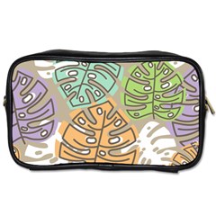 Pattern Leaves Banana Rainbow Toiletries Bag (two Sides)