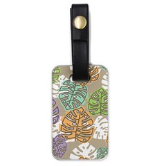 Pattern Leaves Banana Rainbow Luggage Tag (one Side)