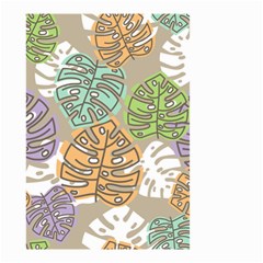 Pattern Leaves Banana Rainbow Small Garden Flag (two Sides)