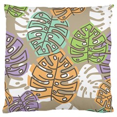 Pattern Leaves Banana Rainbow Large Cushion Case (one Side)