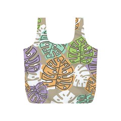 Pattern Leaves Banana Rainbow Full Print Recycle Bag (s) by HermanTelo