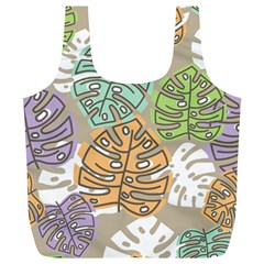 Pattern Leaves Banana Rainbow Full Print Recycle Bag (xl)