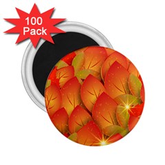 Pattern Texture Leaf 2 25  Magnets (100 Pack)  by HermanTelo