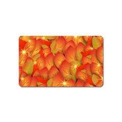 Pattern Texture Leaf Magnet (name Card)