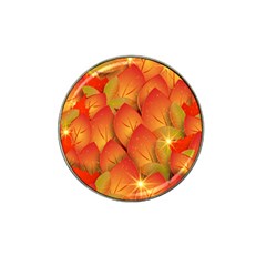 Pattern Texture Leaf Hat Clip Ball Marker (4 Pack)