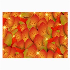 Pattern Texture Leaf Large Glasses Cloth